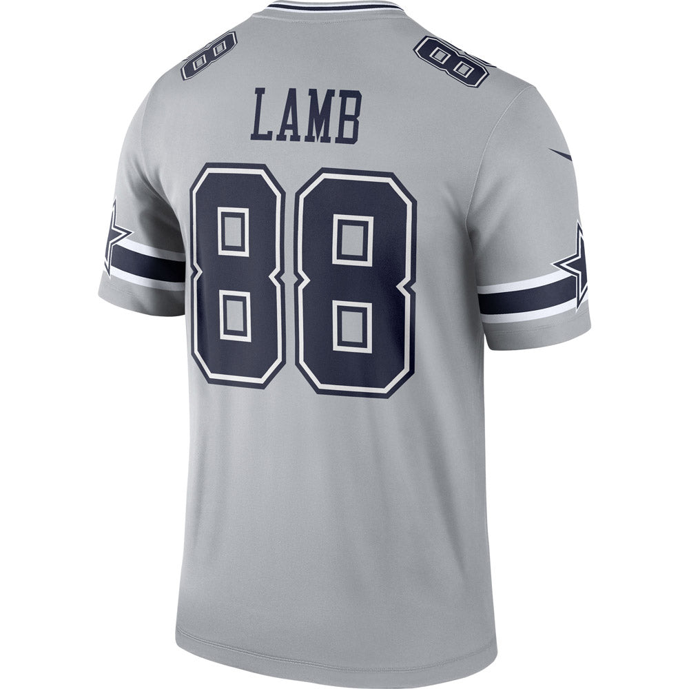 Men's Dallas Cowboys CeeDee Lamb Inverted Legend Jersey Gray